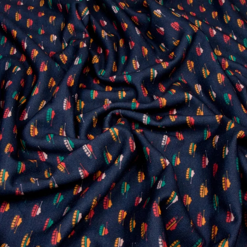 Футер 3-х нитка 340гр/м2, 65хб/35пэ, 180см, петля,пенье,479813002,ТАНКИ НА СИНЕМ