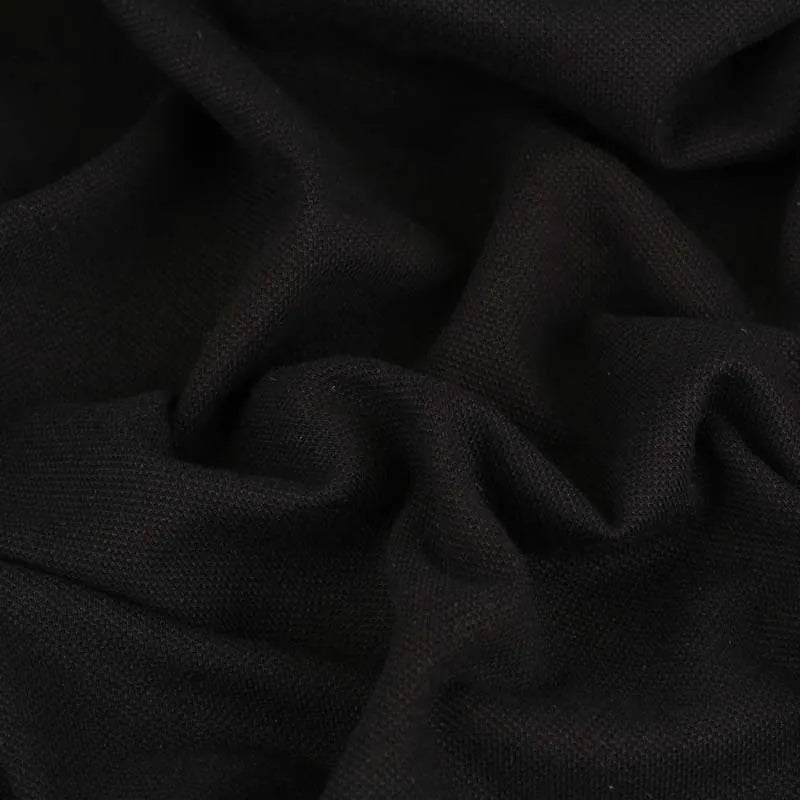 Пике 220-240гр/м2, 95хб/5эл, 180см, пенье, 24/1, черный №1 58605-1 TR018