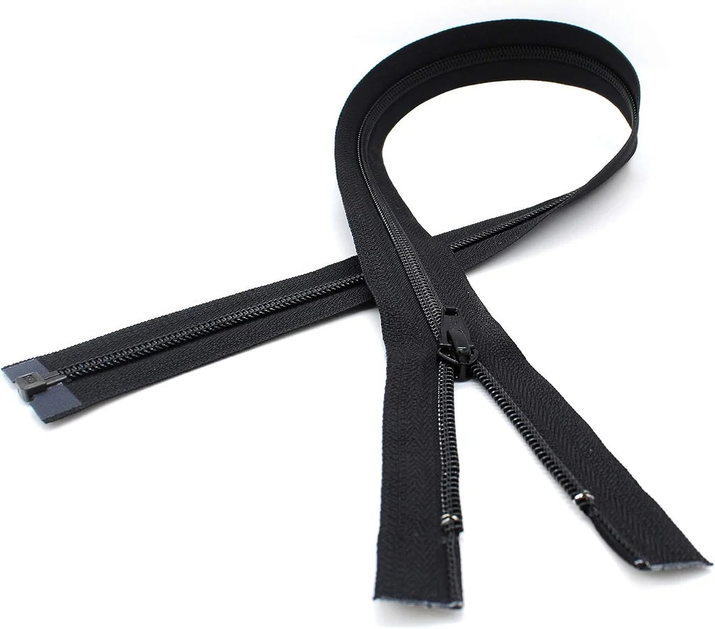 YKK Nylon Coil, спиральная молния Т-5 разъёмная для худи и толстовок, цветная