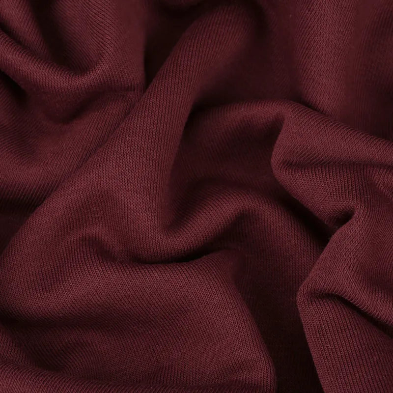 Футер 3-х нитка 330гр/м2, 65хб/35пэ, 180см, петля, компакт пенье, бордовый TR001