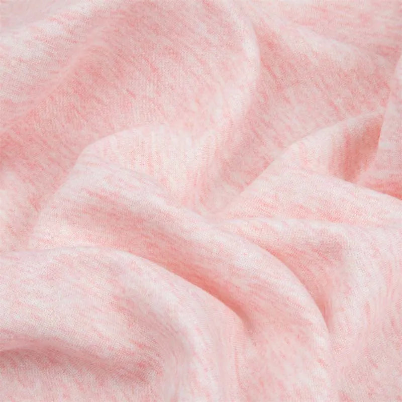 Футер 3-х нитка 330гр/м2, 65хб/35пэ, 180см, петля, компакт пенье, розовый меланж №27 TR001 (КГ)