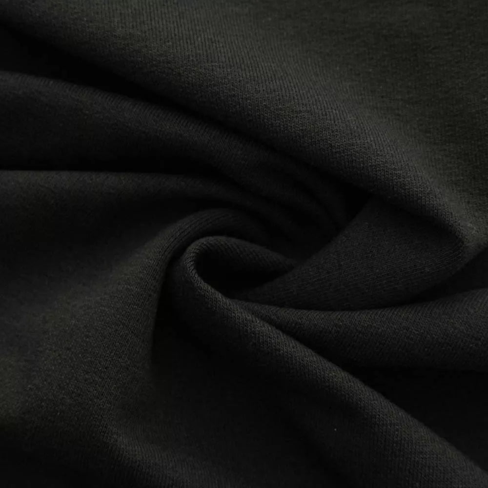 Ткань Футер 2-х нитка петля (80/20), черный