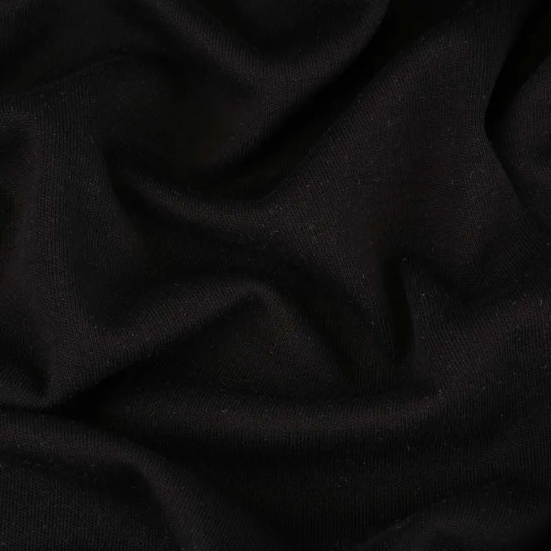Интерлок 240-270гр/м2, 100хб, 180см, пенье, 30/1, черный №1 58605-1 TR018