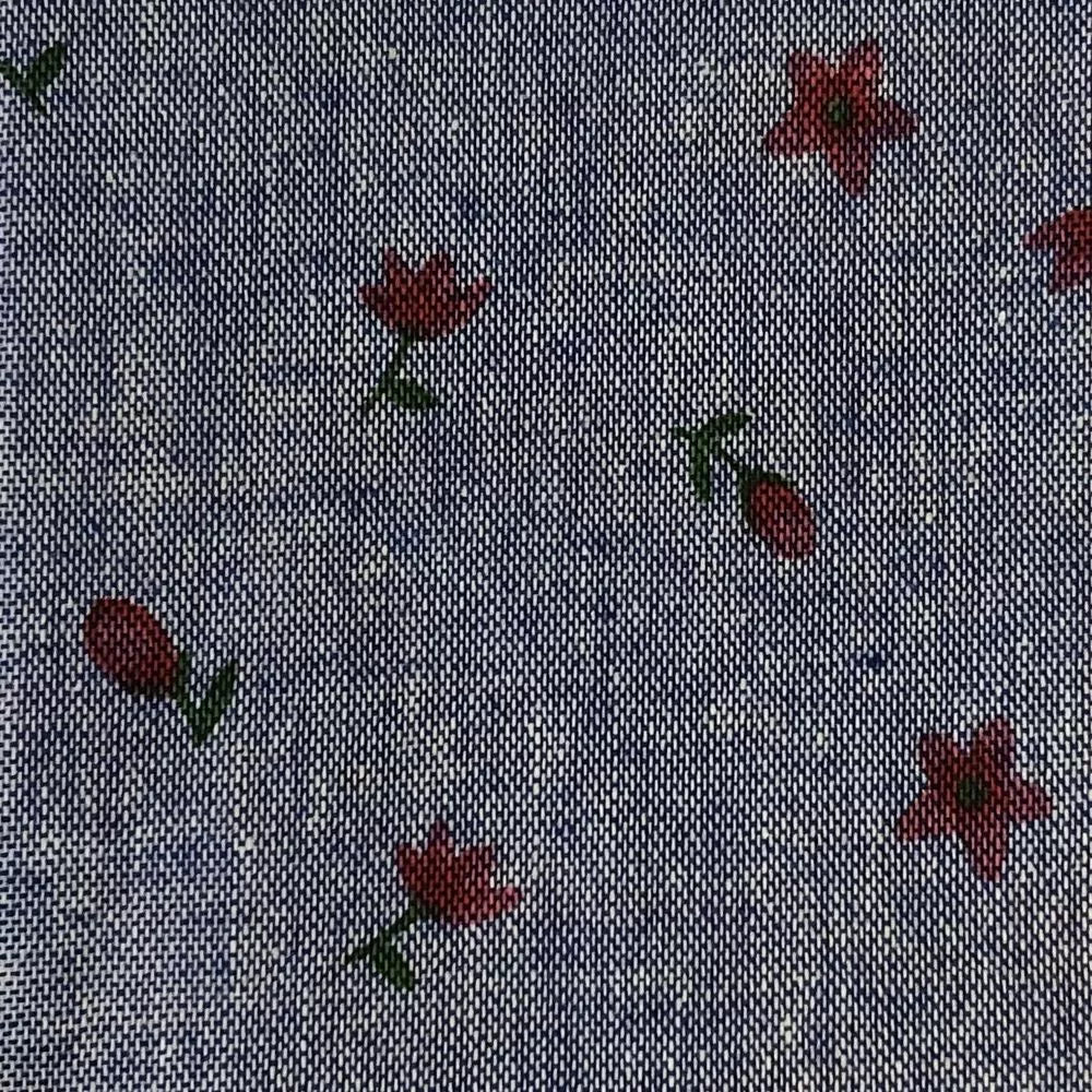 Хлопок (35/65) 175 г/м2, синий меланж