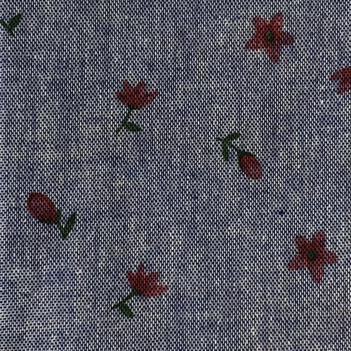 Хлопок (35/65) 175 г/м2, синий меланж